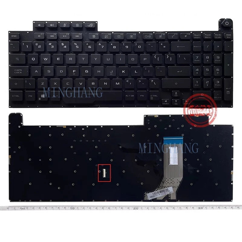 

M New for Asus ROG Strix G712 G712LV G712LW G712LWS US keyboard Per-key RGB backlight