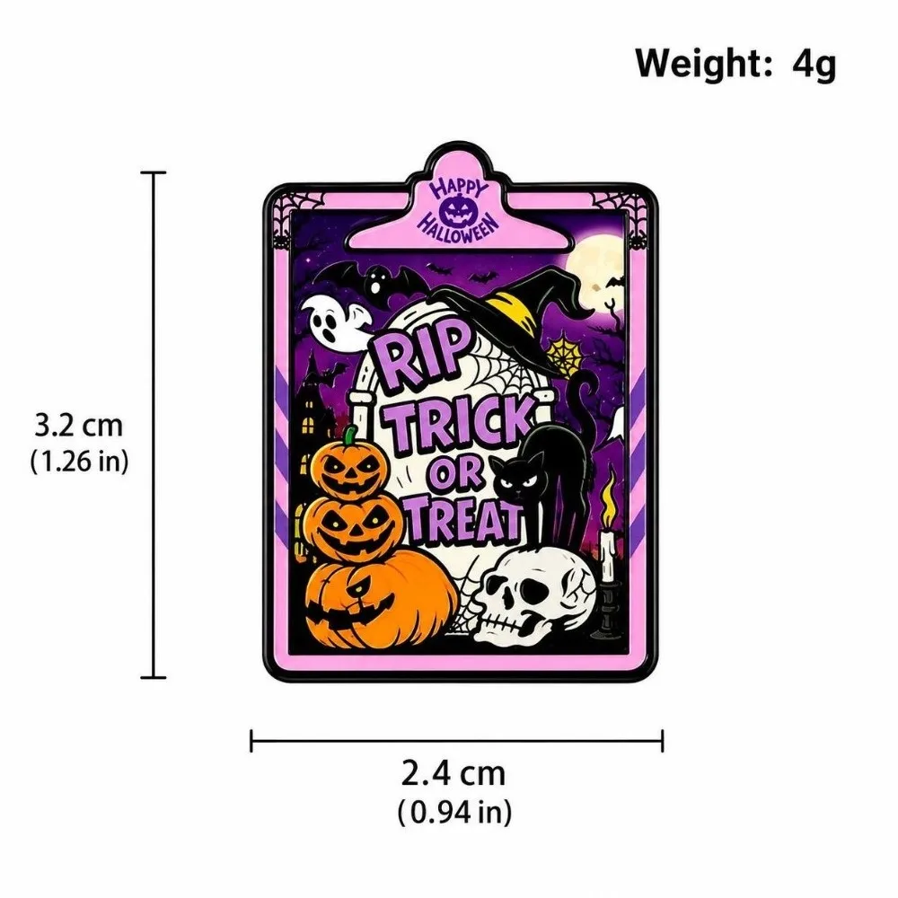 Eerie Backpack Accessory Halloween Badges Zinc Alloy Terrifying Skullhead Pumpkin Broochs Creative Metal Badge Halloween Decor