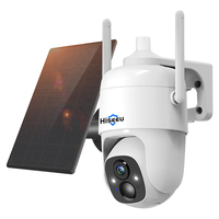 Hiseeu Solar Powered Wifi Security Battery Camera PTZ Wireless Outdoor 1080P With Solar Panel Memory Card H.265 5V DC 7 Meters