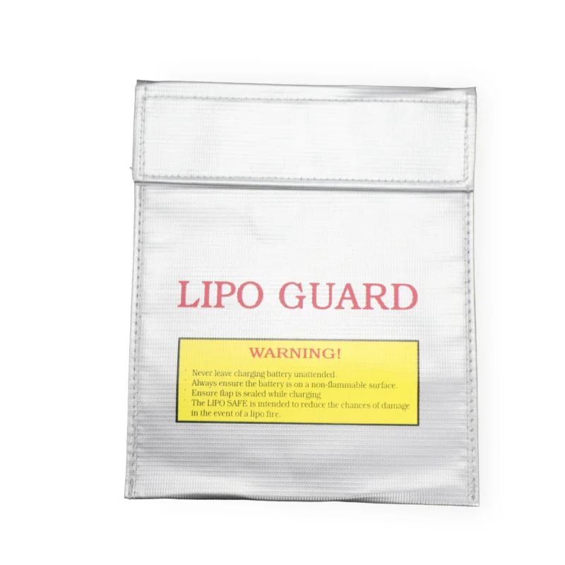 Battery Safety Bag Explosion Proof Fire Resistant for RC Drone Lipo Battery Charging Storage Fireproof Waterproof Silver