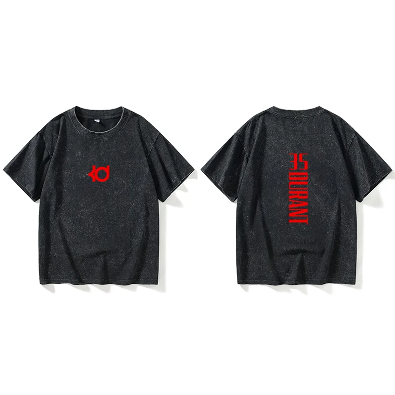 KD Golden State Warriors Baskeall Camiseta deportiva ort Sve round Ne Camiseta holgada de algodón informal de verano para hombre