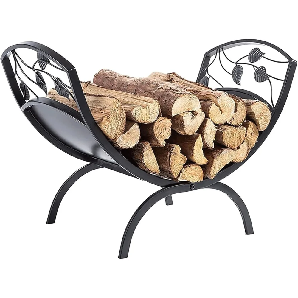 Arc Firewood Rack, Easy to Assemble Log Rack, Indoor/Outdoor Wood Rack for Firewood/Log/Lumber/Kindling