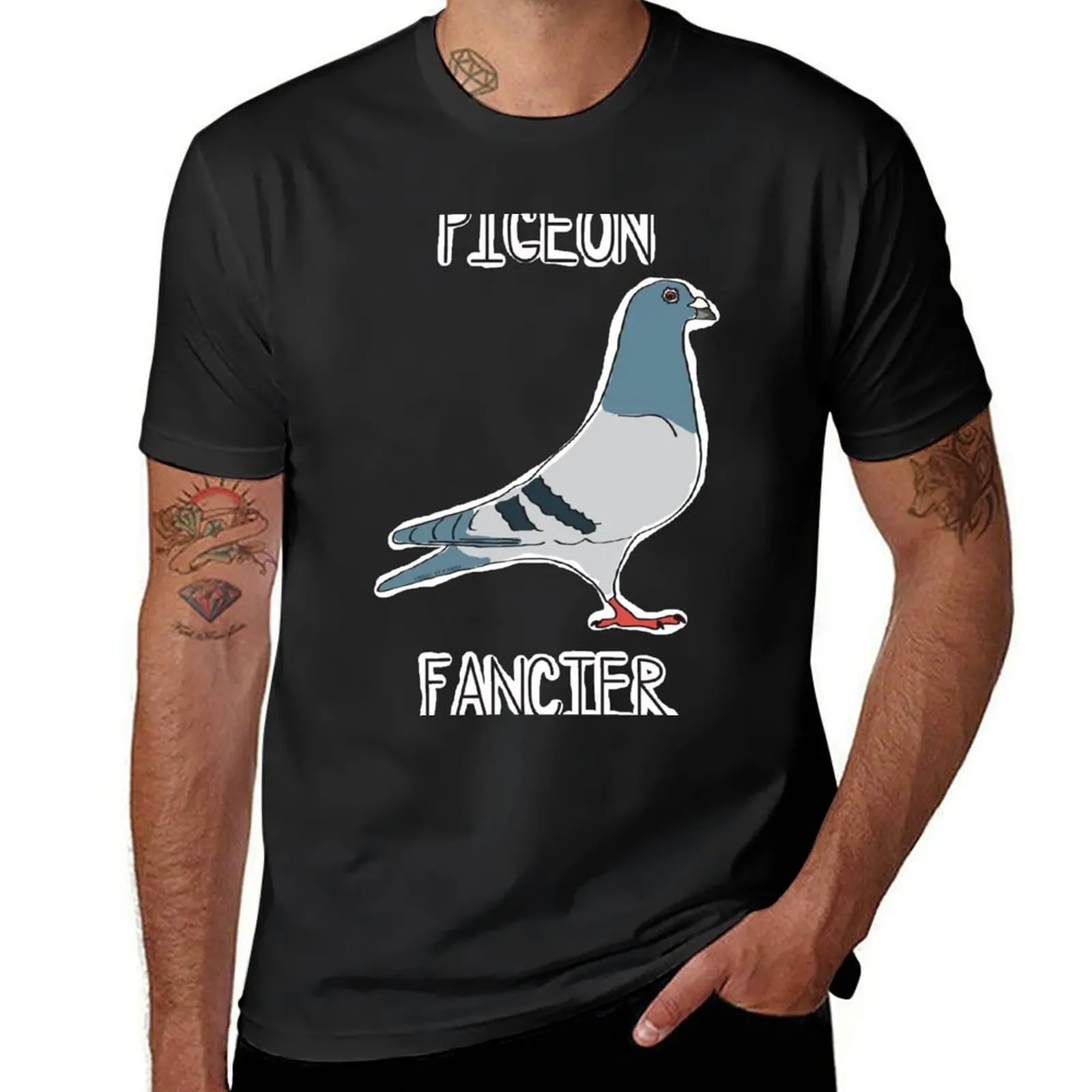 Pigeon Fancier T-Shirt quick-drying customizeds plain black t shirts for men