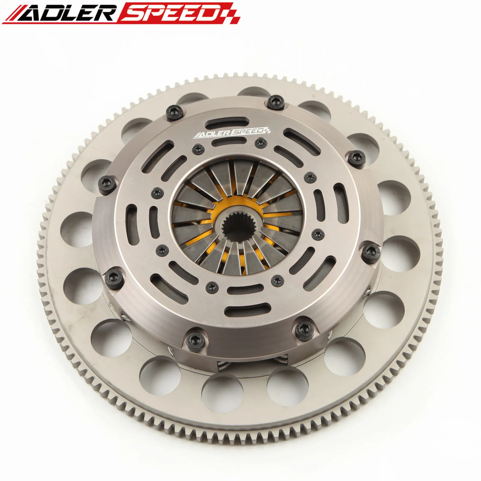 ADLERSPEED Sprung Clutch Twin Disc Kit For 89-99 NISSAN 240SX 2.4L Medium Weight