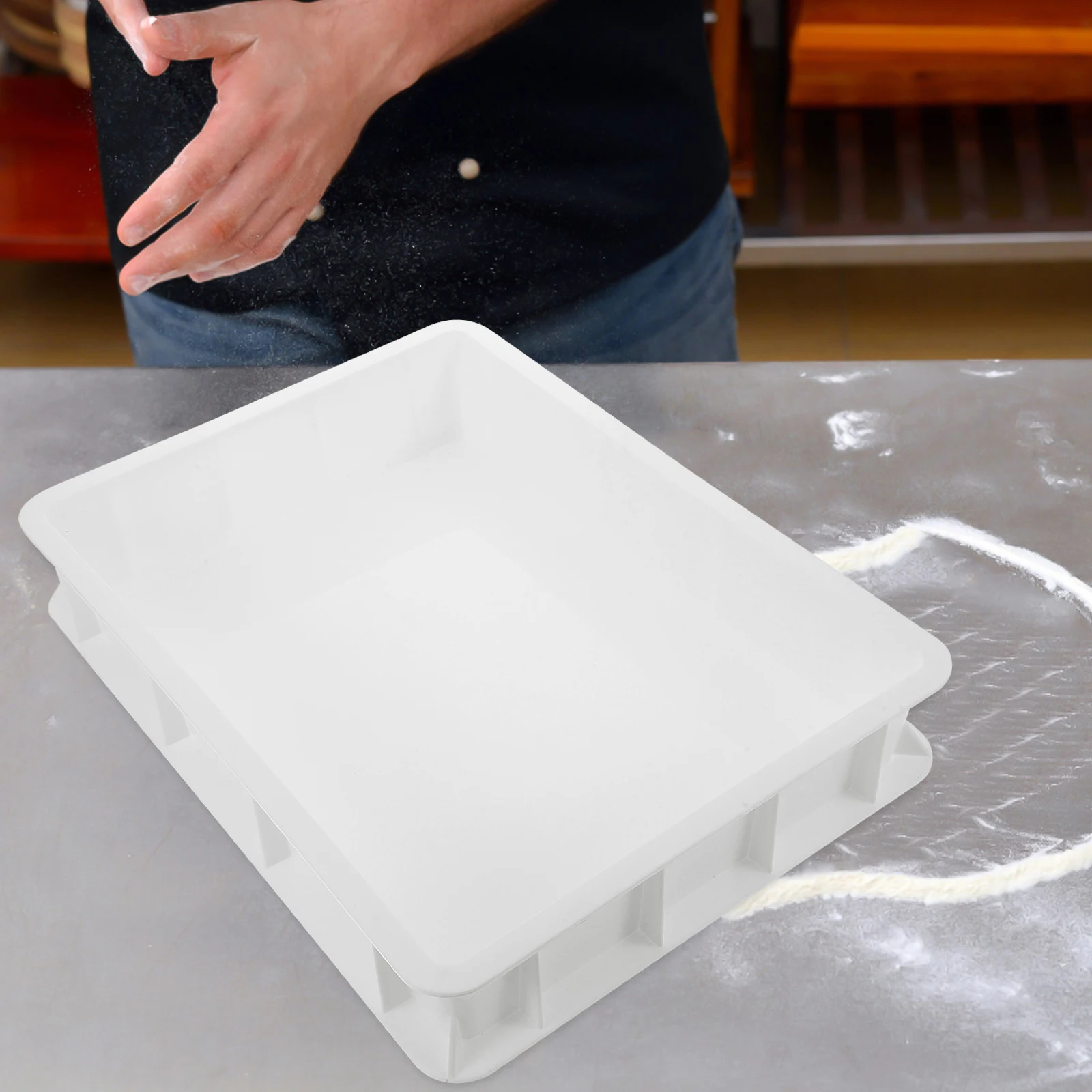 

Pizza Dough Stackable Bread Container Hydration Storage Easy Dough Proofing Box Clean Home Kitchen Plastic Box