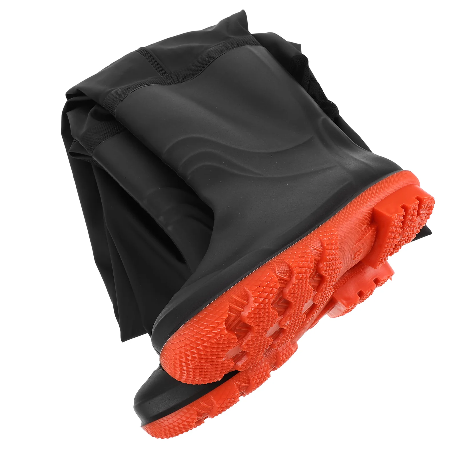 

Mens Waterproof Trousers Black Thickened Non Slip Wading Pants Fishing Hunting PVC Durability Comfort Mens Rain Gear Waist