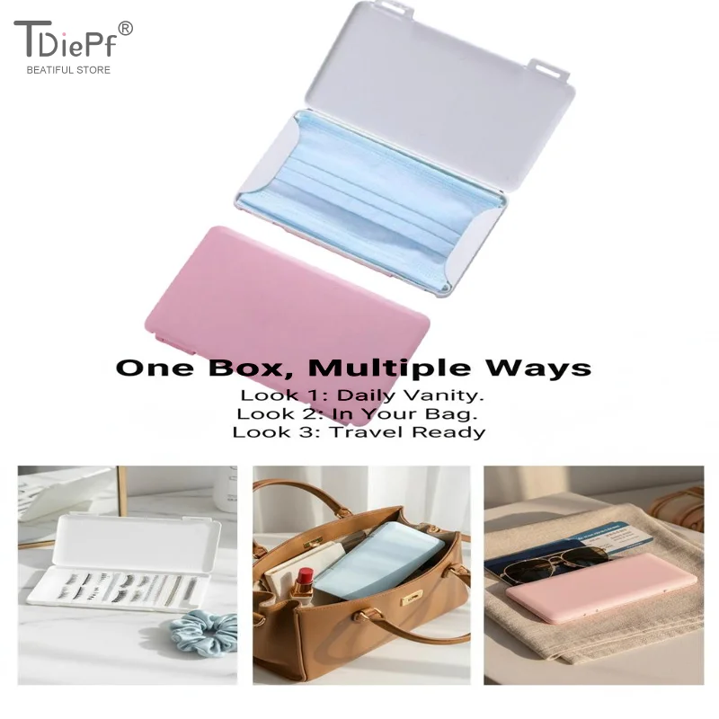 Versatile Plastic Eyelash Case for Storing False Lashes and Cosmetic Items