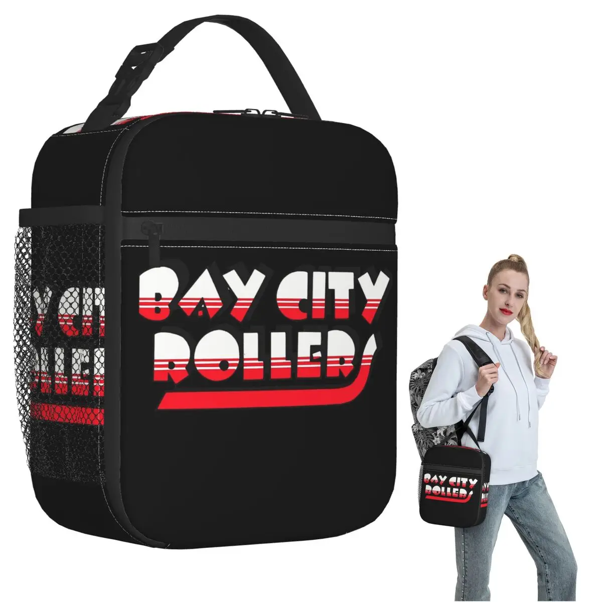 

Термосумка для обедов Bay City Rollers Music Band для женщин и детей, портативная термосумка для еды, термосумка-тоут