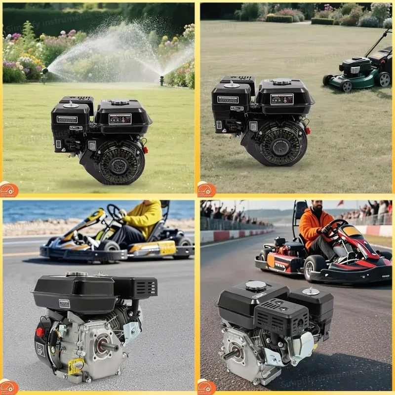 7.5 HP Engine 20mm Shaft OHV Pull Start Air Cooled Engine for Generator Water Pump Go Kart Solar Power System PV