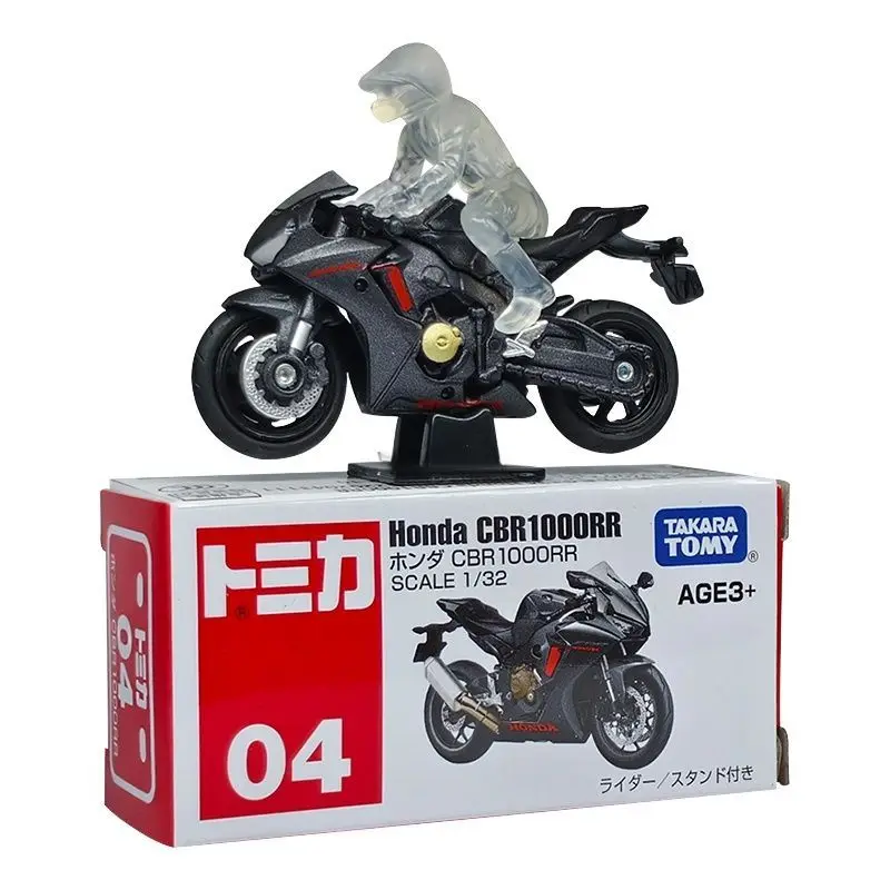 

Модель автомобиля TAKARA TOMY, литая под давлением модель мотоцикла Honda CBR, красная, белая коробка 04, игрушка из сплава для мальчиков 958376