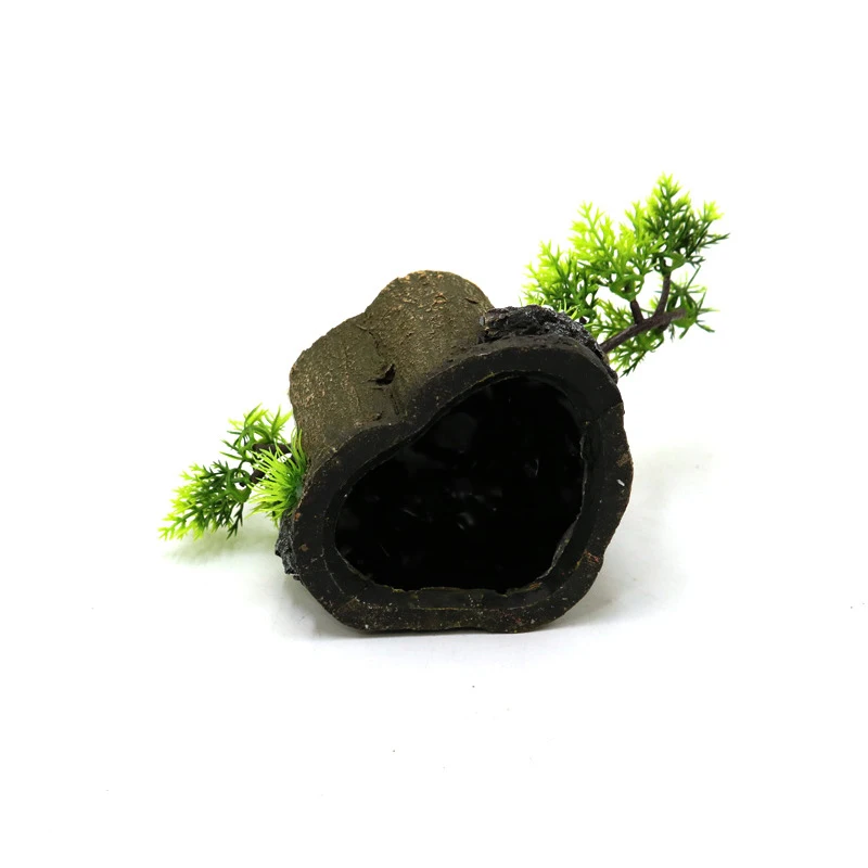 Resin Aquarium Simulate Forest Stumps Fish Tank Decorations Ornament Sunken tree trunk Water Grass landscaping Accessories New