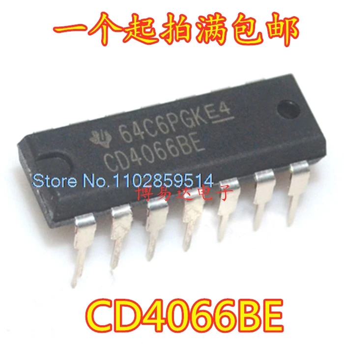 20PCS/LOT  CD4066BE CMOS  4066 CD4066  DIP14