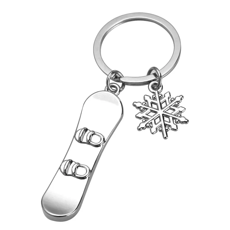 Mini Snowflake Keychain Pendant for Ski Games