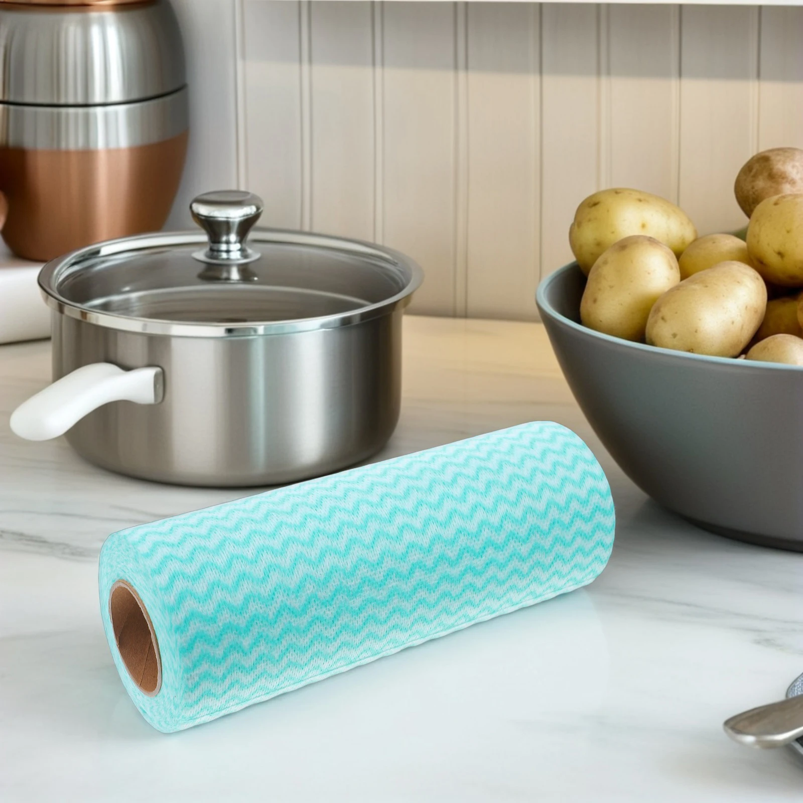 

2pcs 2 Rolls Disposable Kitchen Rags Washable Cleaning Cloths Dish Towels Oil Resistant Water Absorbent Non Woven