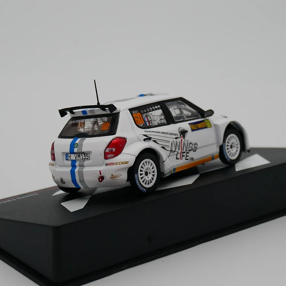 Ixo 1:43 Skoda Fabia S2000 seyen Ogier Diecast Car Model Metal Toy Vehicle