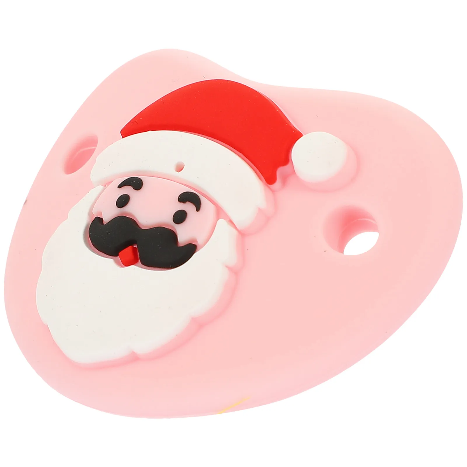 

Рождественская детская соска-пустышка из пищевого силикона с рисунком Санты, безопасная для детей 0-3 лет, подходит для мытья в посудомоечной машине и стерилизаторе