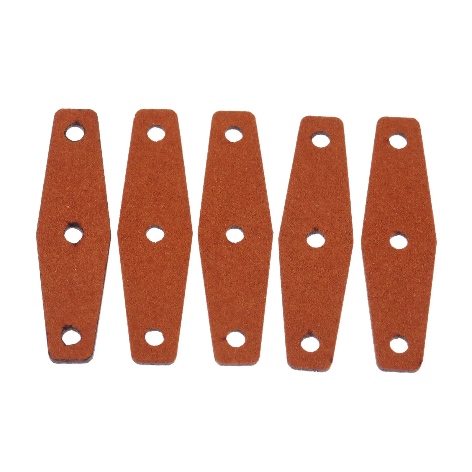 20/10/5 PCS Brown Slingshots Pouches Microfiber Leather Catapult Leather Pockets for Outdoor Hunting Catapults with Center Hole