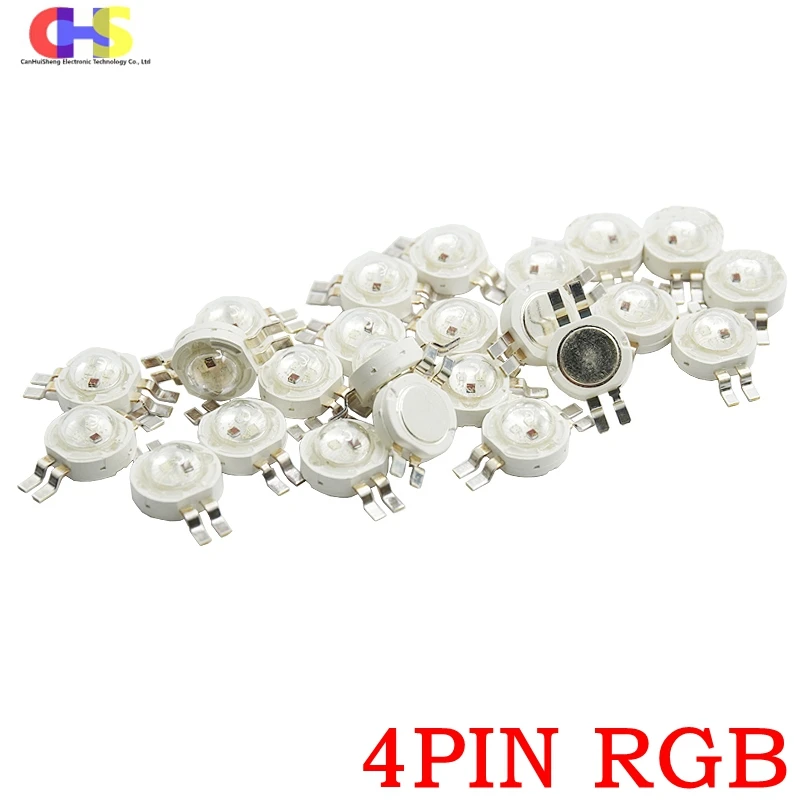 20pcs 1W 3W For Promote Plant Growth Bright High Power LED Light beads SMD COB Diode Warm Cold White Red Green Blue Yellow Pink