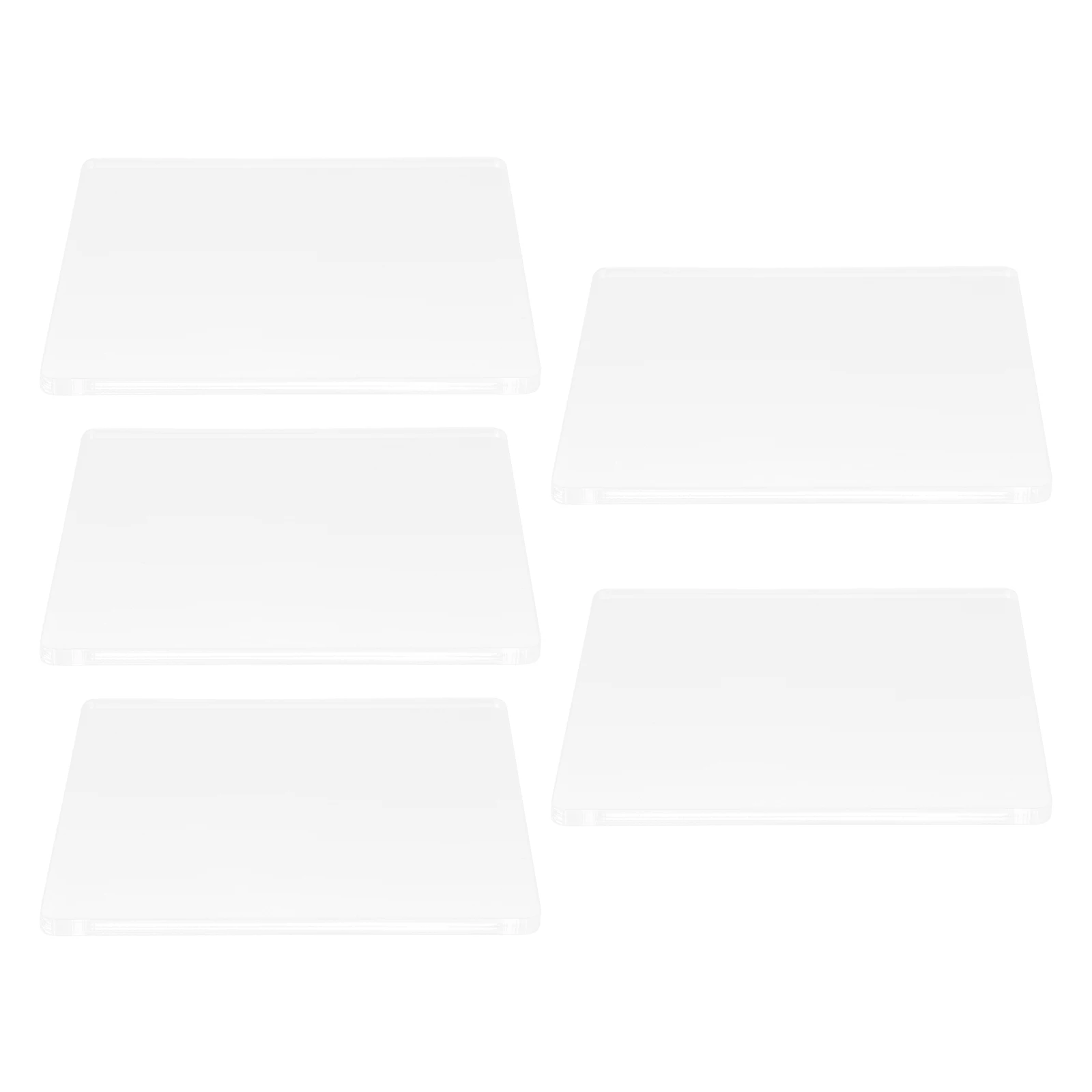 

5pcs Clay Sculpting Sheet Acrylic Wedging Board Pressure Platen Pottery Tools DIY Shaping Plate for Craft Modeling