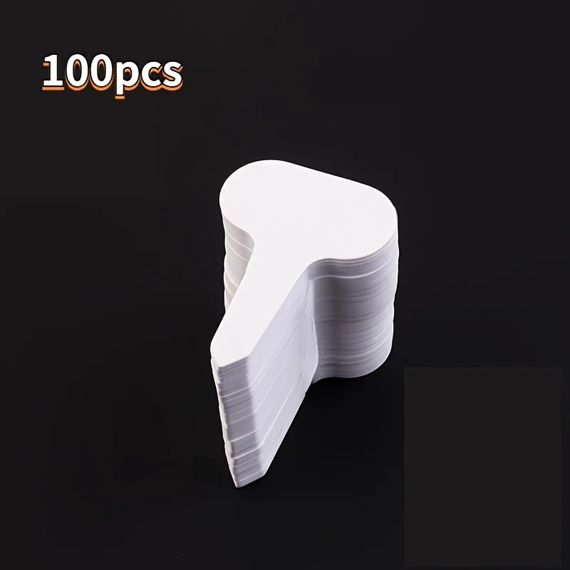 100Pcs Durable T-type Plant Labels Waterproof Plastic Garden Markers Reusable Weather Resistant Tags For Indoor Outdoor Nursery