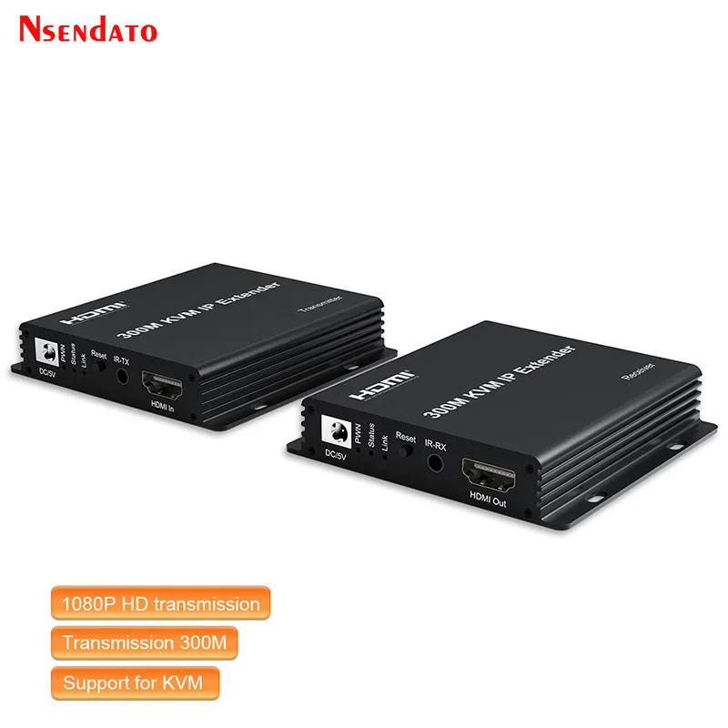 300m hdmi kvm extender über ip rj45 ethernet lan netzwerk kabel muitl point cascade extender hdmi video sender und empfänger