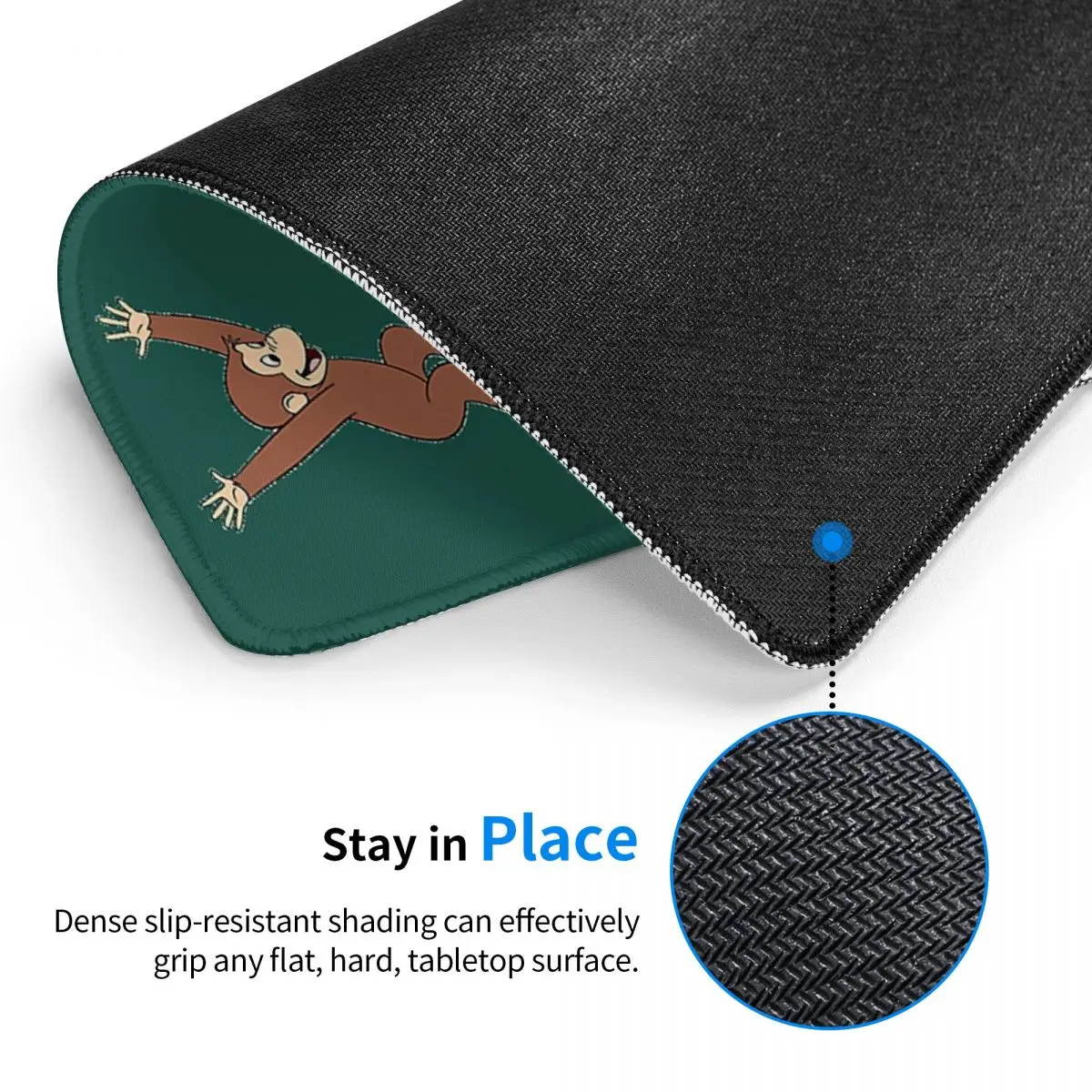 George The Curious Monkey Cartoon For Kids Pack Multi-size Mouse Pad Computer Keyboard Mouse Mat Gaming PC Laptop Desk Mat