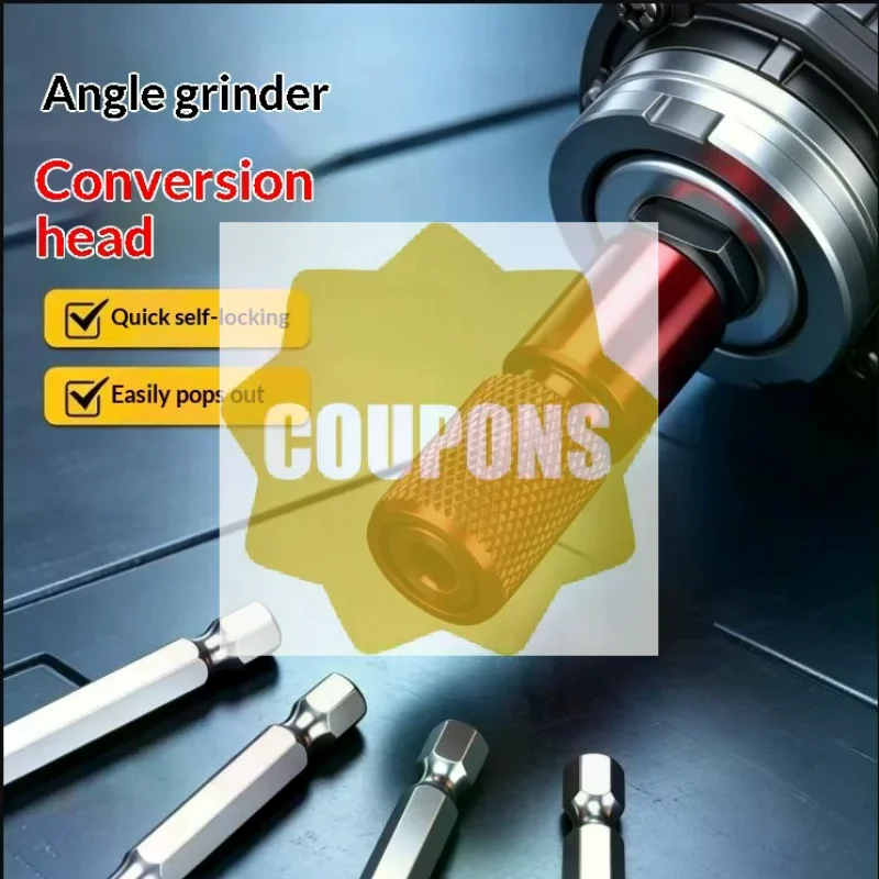 1Pcs Pocket Tool Converters Compacted Fast Release M10 To 6.35mm Hexagon Shanks Fast Change Adapter Accessories