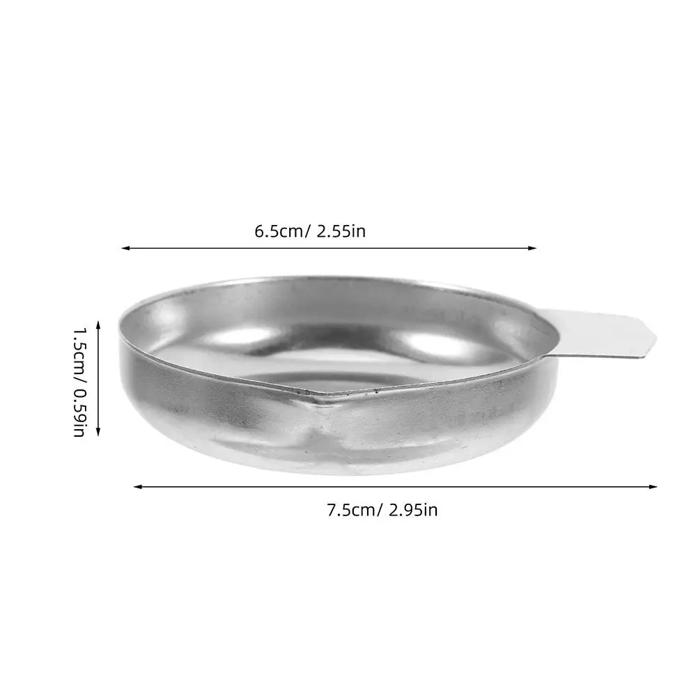 2Pcs Stainless Steel Scale Pans Heavy Duty Reusable Weighing Trays for Digital Electronic Scales Jewelry Home