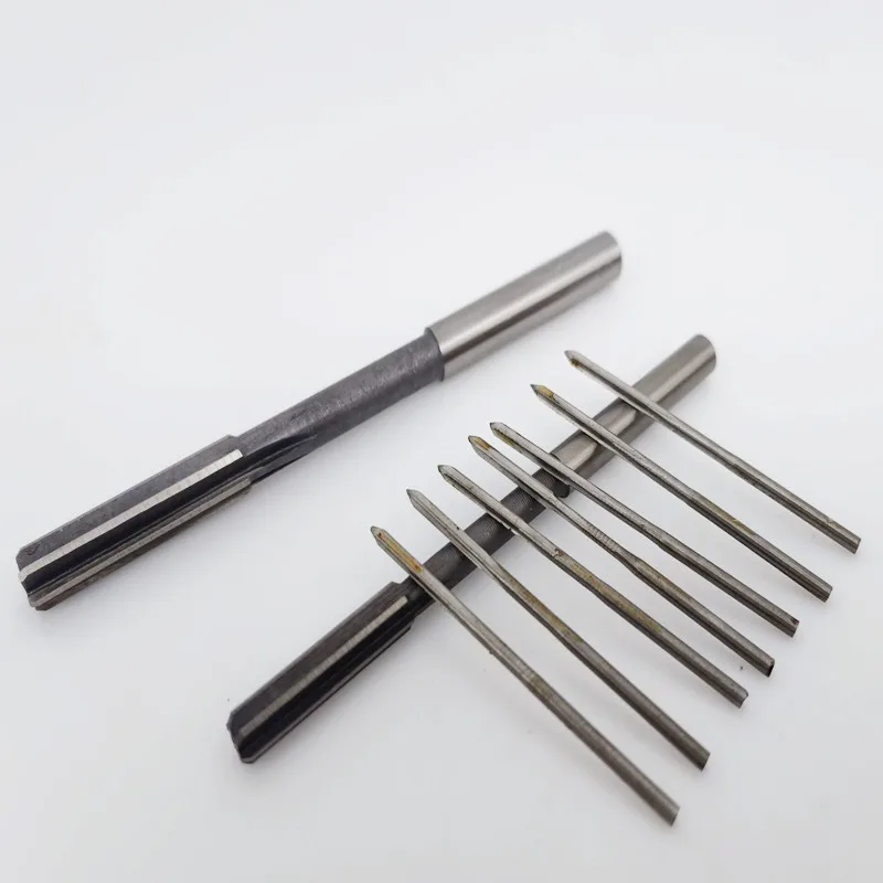 1pcs Mini HSS Machine Reamer H7 Straight Shank Chuck Reamer Straight Slot Reamer 1mm~7.5mm Milling Cutter