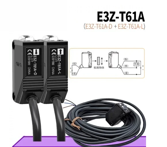 For omron e3zg photoelectric switch e3z-t61a through-beam npn sensor 10m