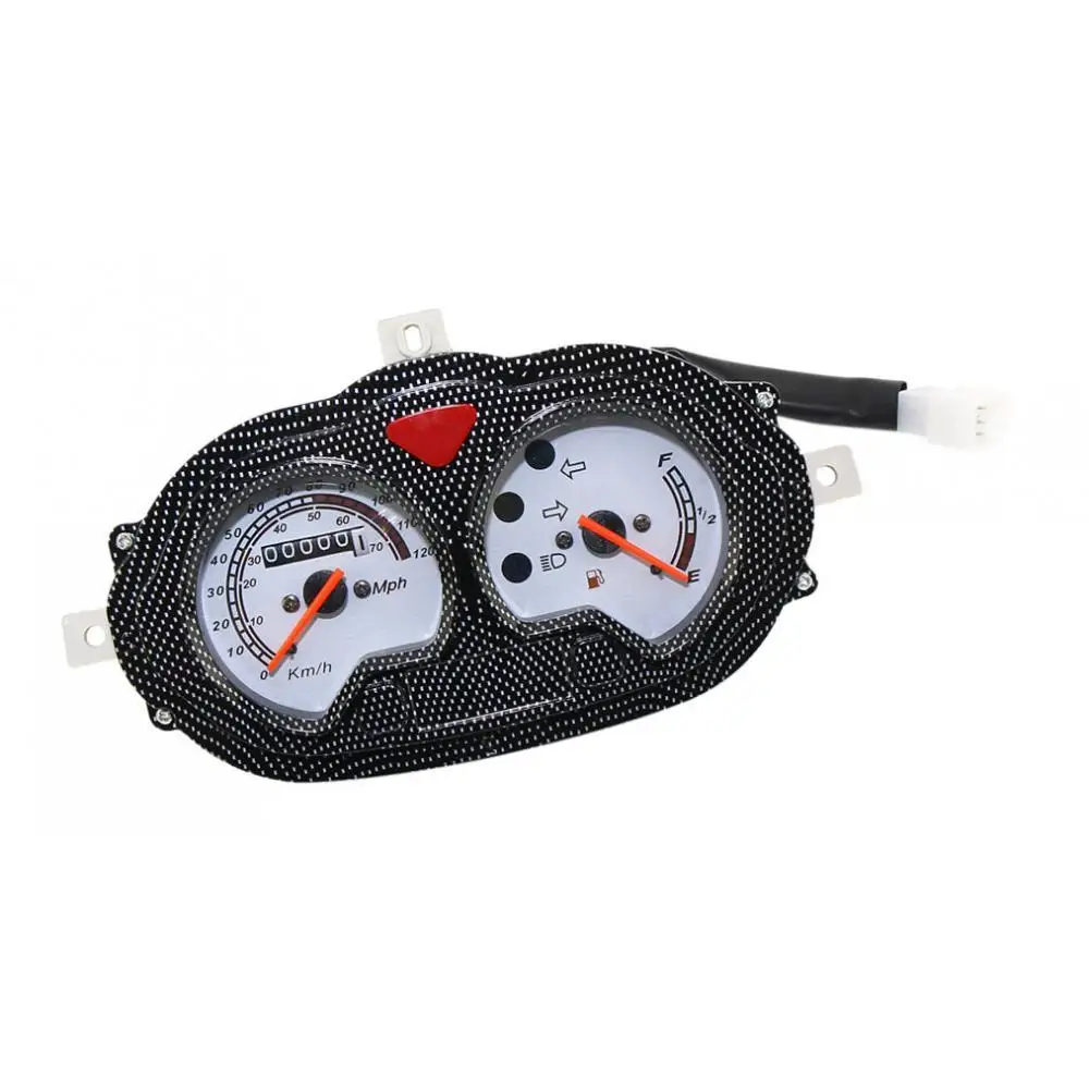 Speedometer with Bracket Plastic Classic Style Moped Speedometer Accessory for FOCUS F-ACT RX8 Scooters