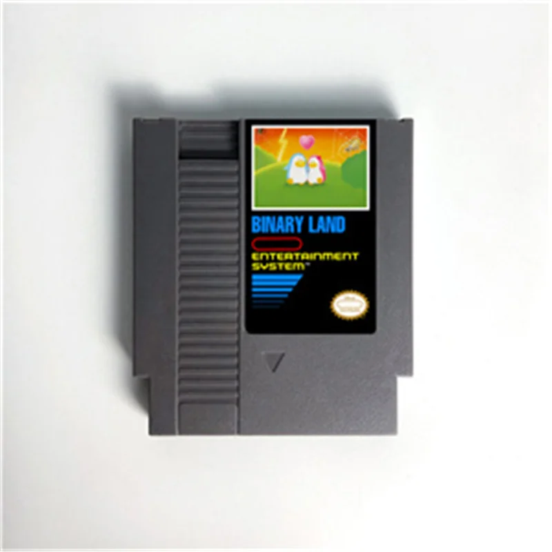 Binary Land Game Cart for 72 Pins Console NES