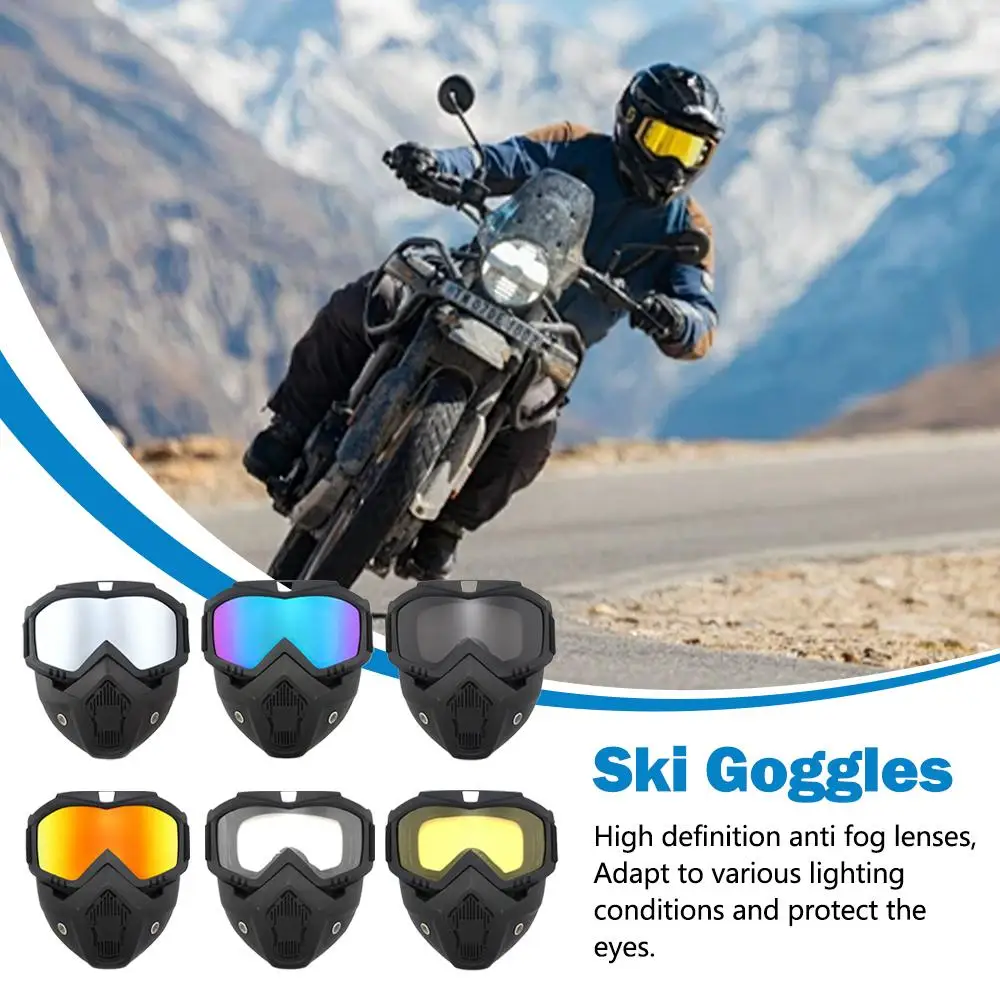Sport de plein air coupe-vent masque lunettes HD moto lunettes Snowboard lunettes équitation Motocross été Protection UV lunettes de soleil