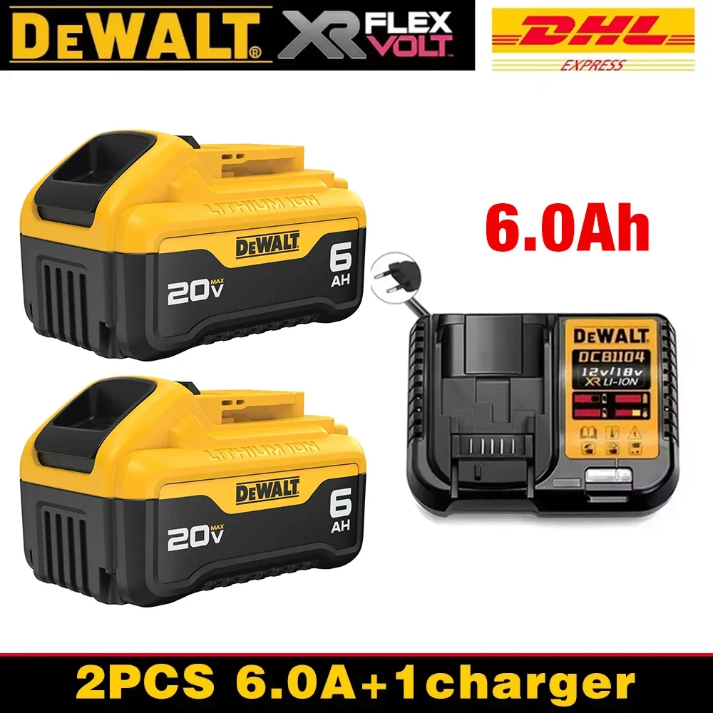 

Dewalt original 20V MAX 6.0AH rechargeable lithium battery replacement tool battery suitable for DCB184, DCB181, DCB182, DCB20