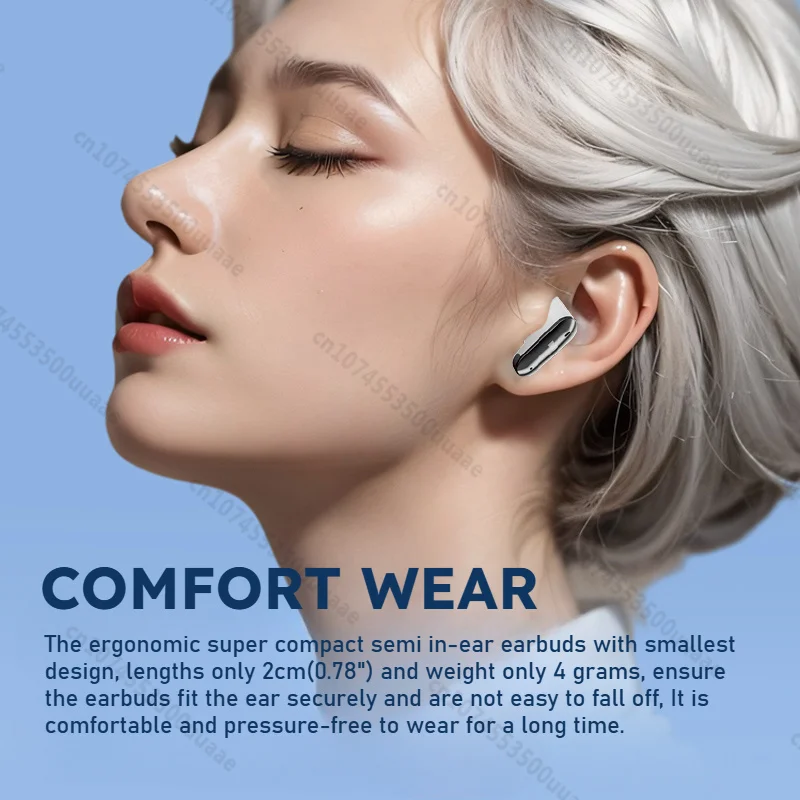 Monster AURA FIT GT19 سماعات أذن صغيرة غير مرئية شبه داخل الأذن سماعات بلوتوث ENC إلغاء الضوضاء سماعة أذن رياضية لاسلكية