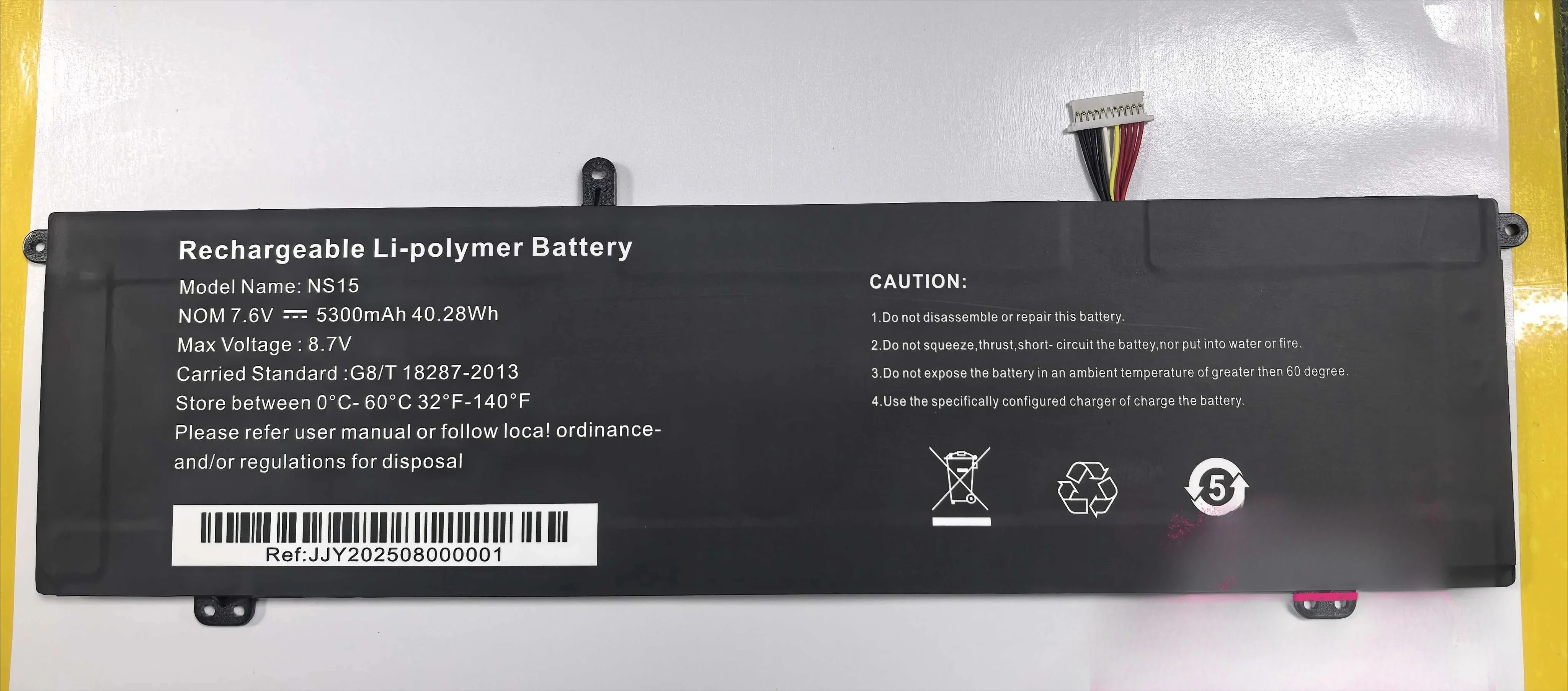 。.for Founder NS15 BSI15C0A Battery 7.6V/11.4 5300mAh.。