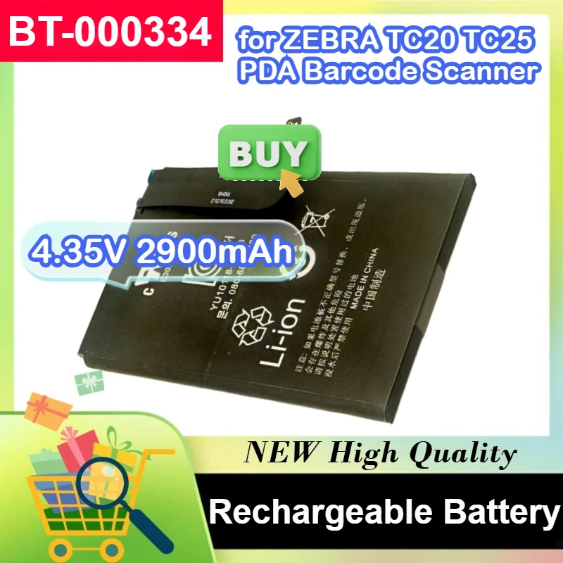 

BT-000334 4.35V 2900mAh for ZEBRA TC20 TC25 PDA Barcode Scanner Replacement Battery