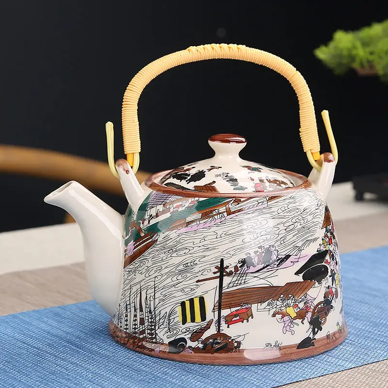 900ml Pot Large Ceramic Capacity Porcelain Teapot With Filter Water Chinese Kung Fu Kettle Teaware Drinkware Kettle Green Tea