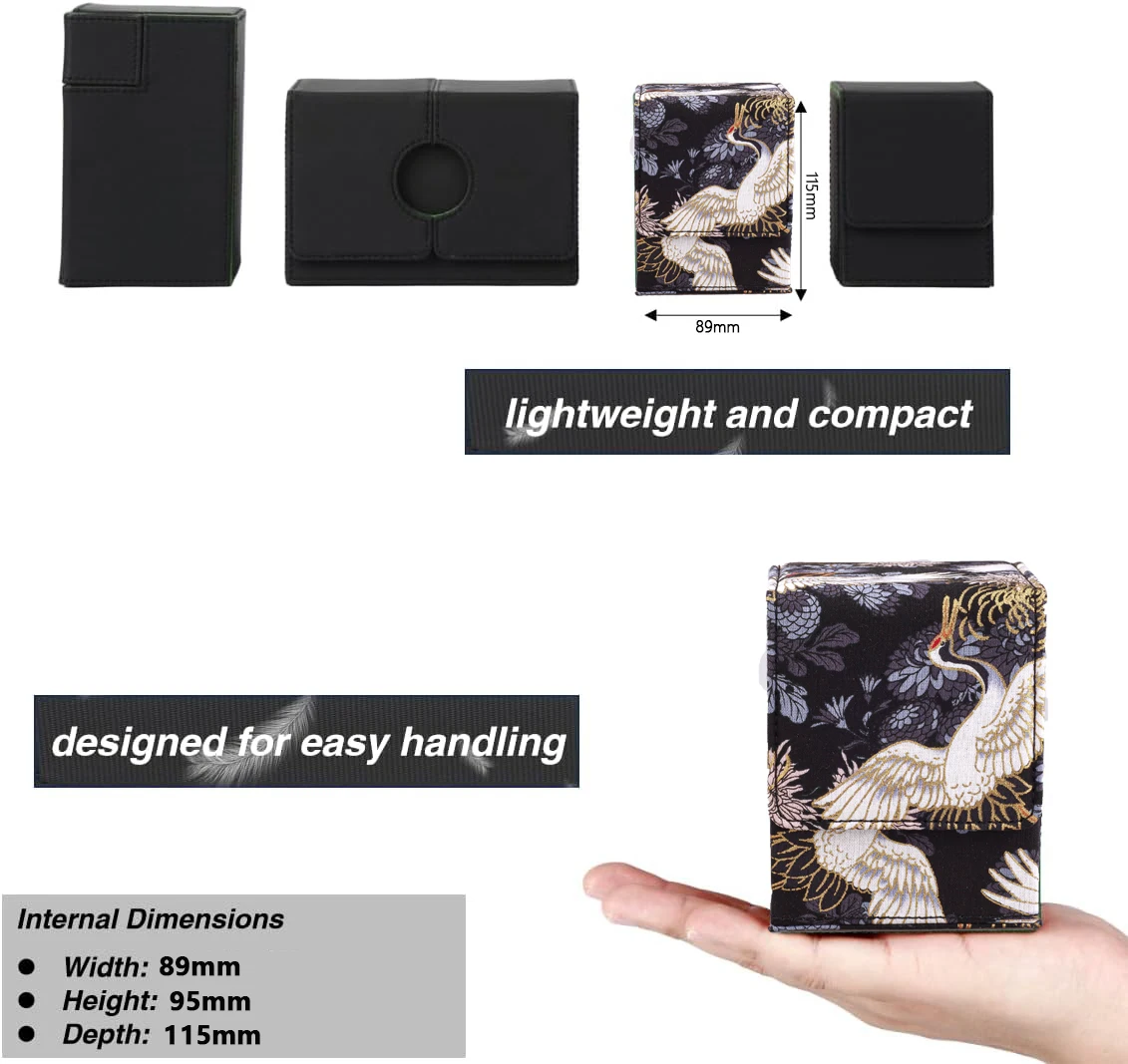 100+ Trading Card Deck Box Holder Commander Card Carrying Organiser Case YTG TCG Board Games Collectible Card Cases Gifts