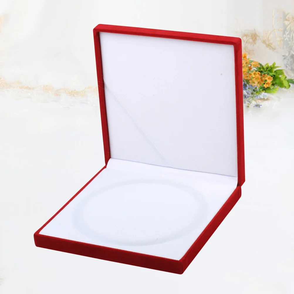 Jewelry Packaging Gift Box Necklace Storage Case For Women Ring Holder Flocking Jewelry Box