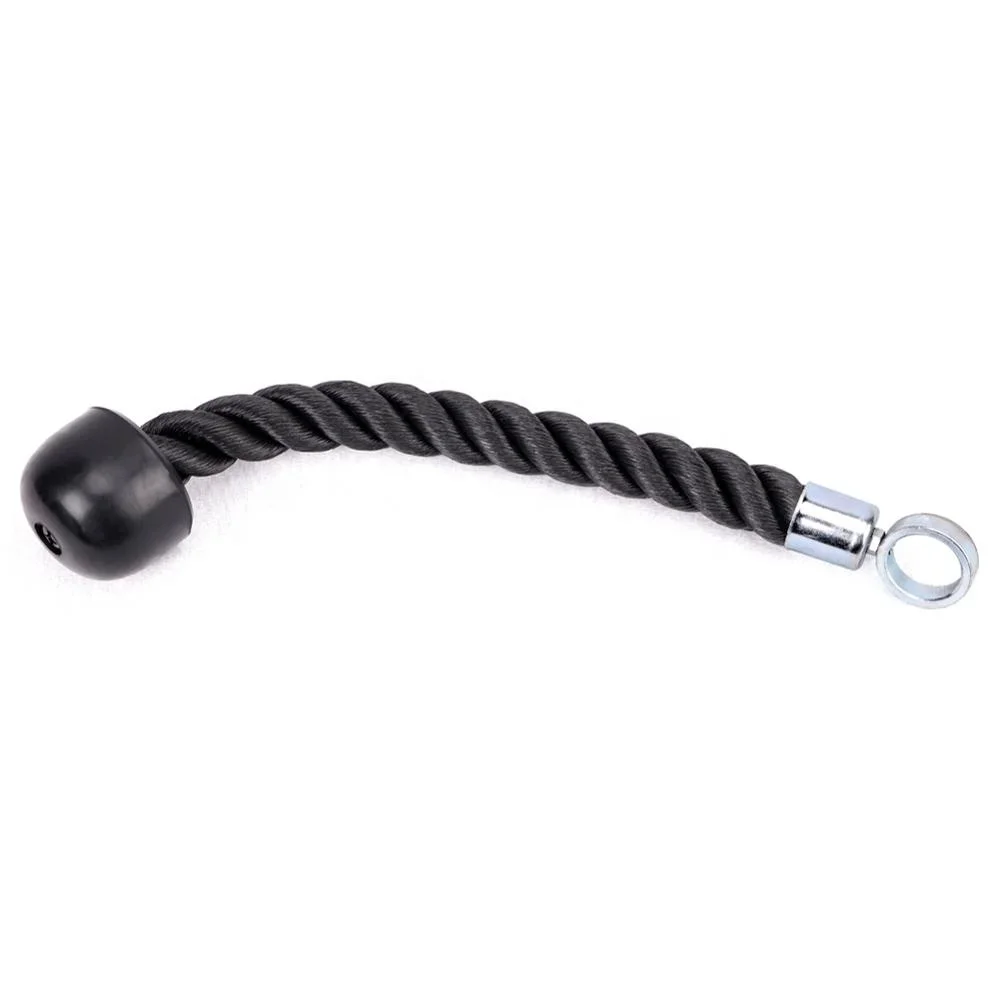 Single triceps rope cable attachment