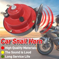 12V/24V Car Motorcycle Universal Waterproof Snail Air Sound Alarm High Pitched Universal 300DB Horn Waterproof Car Electric Horn