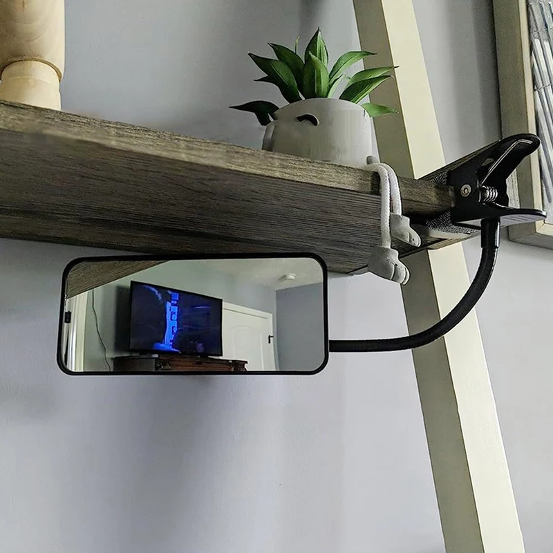 

Flexible Clip-on Mirror For Salon Grafting Eyelash Extension Makeup Mirror Clip On Computer Desk Office Personal Privacy Safety