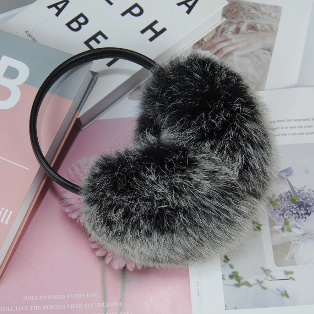 Novo inverno real pele de raposa earmuffs para mulheres lenços de pele de raposa natural dupla utilização genuíno mais quente pelúcia earfuff ao ar livre cachecol de pele sólida