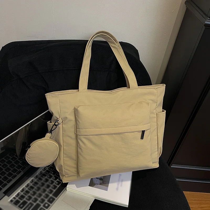 

Женская повседневная сумка с небольшой сумкой, большая вместительная сумка для подмышек, портативная сумка для отдыха, путешествий, покупок, сумка на плечо