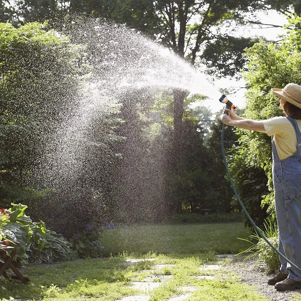 1/2 Stück Gartenschlauch-Sprühpistole mit 8 Modi, Hochdruck-Sprühgerät für Autowäsche, Bewässerungsdüse für Pflanzen, Rasen und Garten