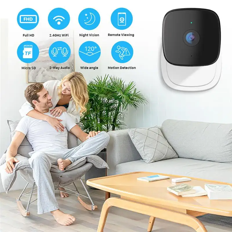 Wifi Surveillance Camera Mini Camera Smart Home Infrared Night Home Security Protection 1080P Infrared Night Version Camera