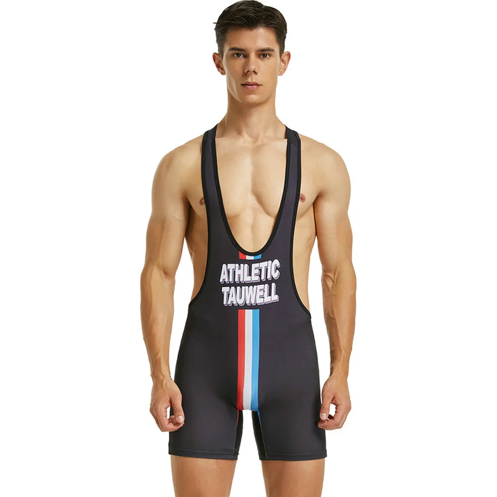 

New Men's Wrestling Vest Male Sports Fitness Swimming Shark Pants Manufacturers Produce Foreign Trade Wholesale