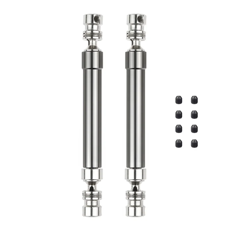 

MACH-4PCS Metal CVD Drive Shaft 110-160Mm For 1/10 RC Rock Crawler Axial SCX10 90046 Traxxas Trx4,Titanium