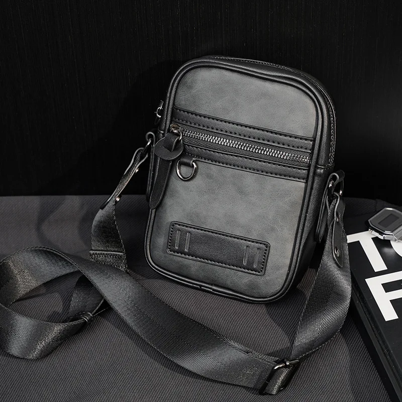 حقيبة كتف واحدة مربعة متعددة الجيوب، حقيبة كروس محمولة للتنقل، حقائب ظهر للهاتف المحمول للرجال والنساء